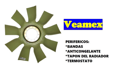 VENTILADOR PLASTICO "R" NAVISTAR M.BENZ T/ARAÑA #VEAMEX