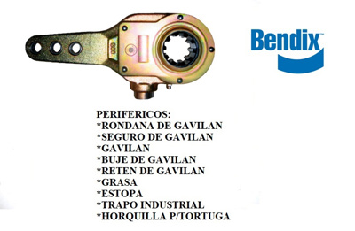MATRACA FRENOS MANUAL STD 10D 1-1/2 3-BARR. R824000 #BENDIX