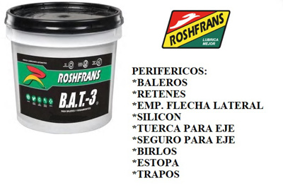 GRASA BENTONA BAT-3 7 KILOS ((P-10) #ROSHFRANS