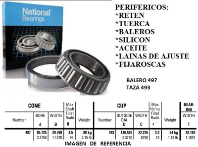 BALERO P/CORONA DER. EATON R200 ((P-10) #NATIONAL