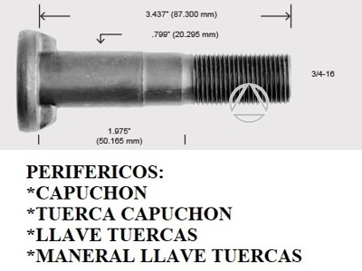 BIRLO CAP. LISO C/UÑAS .799 X 3.437 "R" ((P-10) #CENTURY