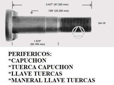 BIRLO CAP. LISO C/UÑAS .799 X 3.437 "L" ((P-10) #CENTURY