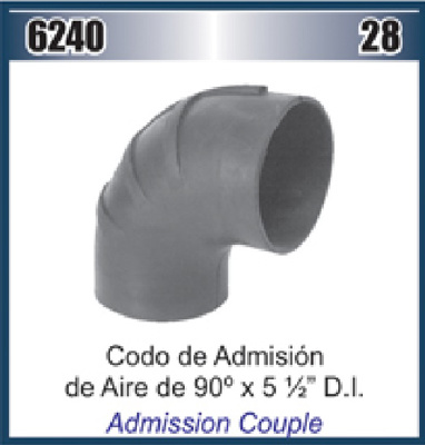 MANGUERA CODO 5-1/2 X 90° ADMISION AIRE (HS-96) #DAI