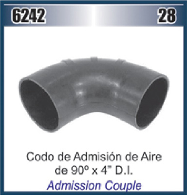 MANGUERA CODO 4" X 90° ADMISION AIRE (HS-72) #DAI