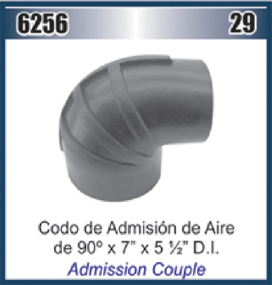 MANGUERA CODO 7" X 5-1/2 X 90° ADMISION AIRE (HS-88) #DAI