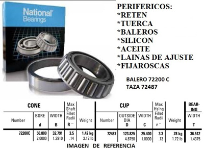 BALERO INT. PIÑON EATON R200 REF. ((P-10) #NATIONAL