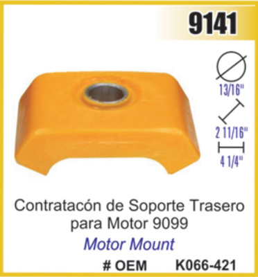 SOPORTE CONTRA MOTOR TRAS KW T600 (USE C/9099) #DAI