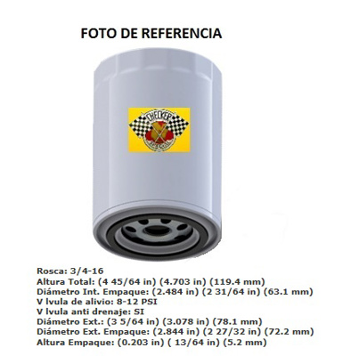 FILTRO OIL FORD DODGE GP3600 PH28 PH3600 ((P-10) #JOE