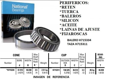 BALERO EXT. PIÑON TRAS. RKW 44000 ((P-10) #NATIONAL