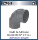 MANGUERA CODO 6" X 90° ADMISION AIRE (HS-104)